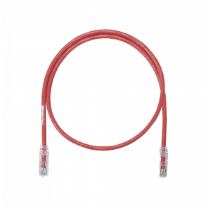 Cable de Parcheo UTP Categoría 6, con Plug Modular en Cada Extremo - 0.3 Metros (1 Pie) - Rojo
