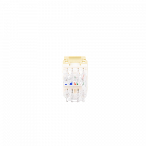 Conector Jack Estilo 110 (de Impacto), Tipo Keystone, Categoría 5e, de 8 Posiciones y 8 Cables, Color Marfil