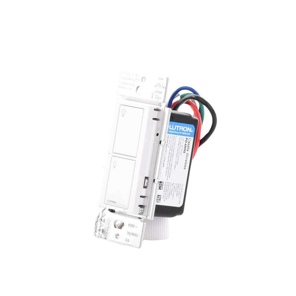 (Caseta Wireless) Interruptor Inteligente On/Off, requiere cable neutro. 6A, /120V - Imagen 3