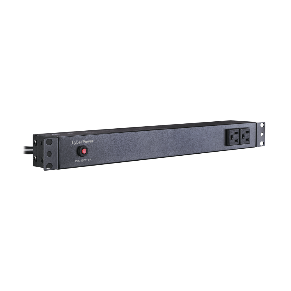 PDU Básico Para Distribución de Energía, Con 8 Tomas NEMA 5-15R Traseras y 2 Tomas 5-15R Frontales, 1UR, 15 Amp, 120 Vca - Imagen 2