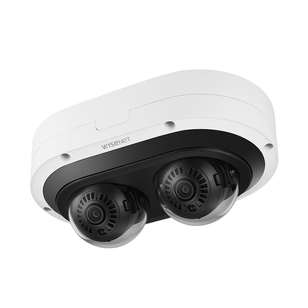 Camara IP Multi-sensor Multi-direccional / 2 Canales de 6MP / H.265 + WiseStream II / WDR 120dB / Exterior IP67 / IK10 / NEMA4X - Imagen 2