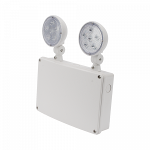 Luz de Emergencia/Montaje Universal (pared, lateral o Techo)/Batería de Respaldo Incluida