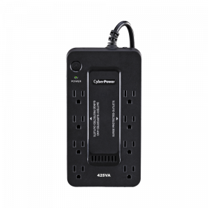 UPS de 425 VA/255 W, Topología Standby, Entrada 120 Vca NEMA 5-15P, Tipo Gabinete Compacto, Con 8 Tomas NEMA 5-15R