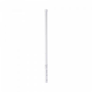 Poste de Esquina de 0.8m para Cerca Electrificada. Tubo Galvanizado cal. 18 de 1"Diam. con Tapón, ideal para 3 Aisladores.