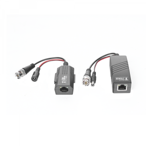 Kit de transceptores activos TURBO HD. Convierte 36/24 Vcc a 12 Vcc regulados, a través de cable  UTP Cat5e / 6. Transmision de 200 m (Revisar tabla de resoluciones )