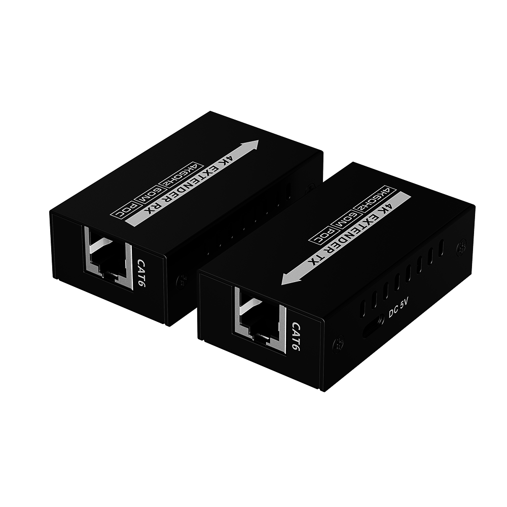 Kit extensor HDMI de tamaño mini | 4K60Hz a 60 metros | Solo requiere alimentación TX | Sobre CAT6/CAT6A/CAT7 | - Imagen 3