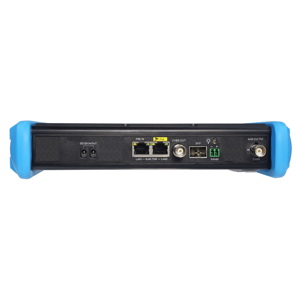 Tester de Video Profesional | Pantalla 7"| Prueba IP/HD/Analógicas | TVI/CVI/AHD/CVBS | IP ONVIF | 4K/8K | H.264/H.265 | HDMI | PTZ | Scanner IP | TDR | Salidas 12V/24V/PoE | Activación Simultanea. - Imagen 2