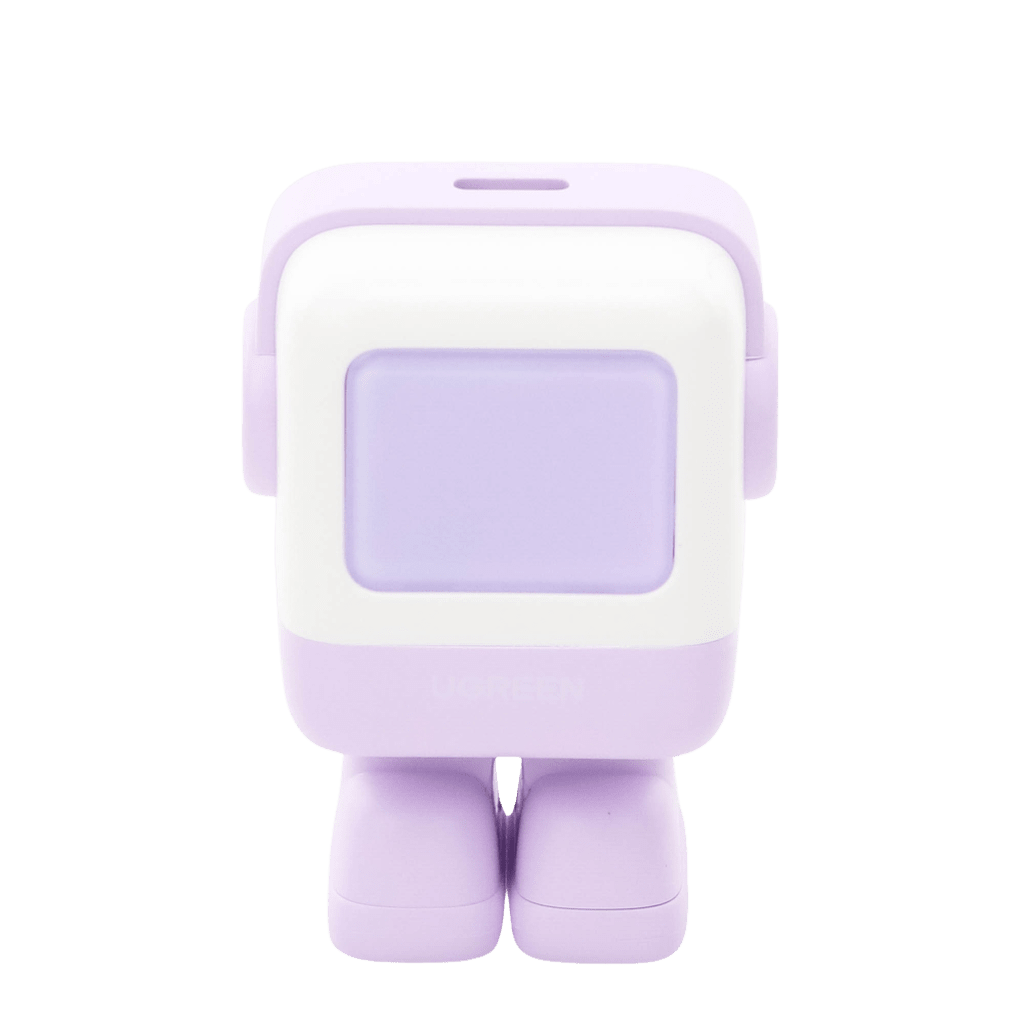 Cargador Mini GaNRobot 30W serie UNO | 1 USB-C de Carga Rápida | Tecnología GaN II | Multiprotocolo PD/QC/SCP/FCA | Carga Inteligente | Pantalla LED | Zapato Magnético Extraíble | Thermal Guard | Color Lila. - Imagen 2