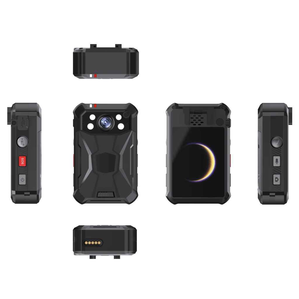 Body Camera Portátil / Grabación a 2K / Pantalla 2.4" LCD / IP68 / H.265 / 64GB de Almacenamiento / GPS / WIFI / 3G y 4G / Fotos de Hasta 40 Megapixel / Micrófono Integrado - Imagen 2