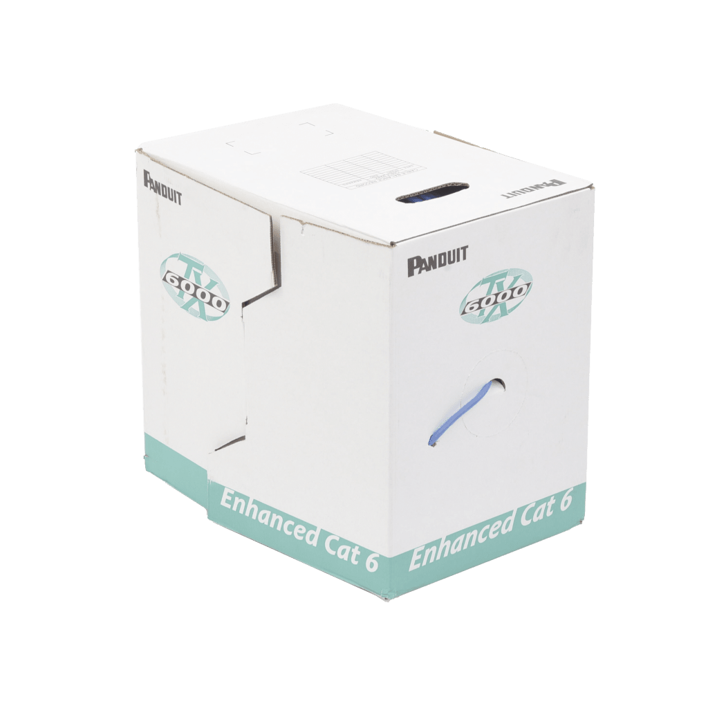 Bobina de Cable UTP 305 Metros (1000 Pies) de Cobre, TX6000™ PanNet, Reelex, Azul, Categoría 6 Mejorado (23 AWG), PVC (CMR, Riser), de 4 Pares - Imagen 2