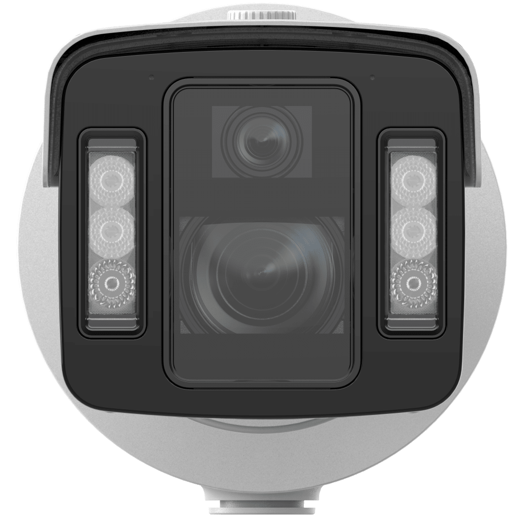 Bala IP Multi-Sensor DeepinView / Lente 15 a 45 mm (4 MP) + lente 4 mm (4 MP) / DarkFighterX y ColorVu / WDR 140 dB / IR + Luz Blanca (100 Mts y 30 Mts) / IP67 / IK10 - Imagen 2