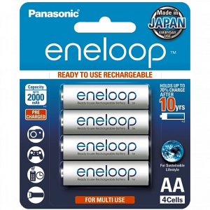 Batería Recargable AA 1.2V ENELOOP / Ni-HM / Paquete de 4 Baterías