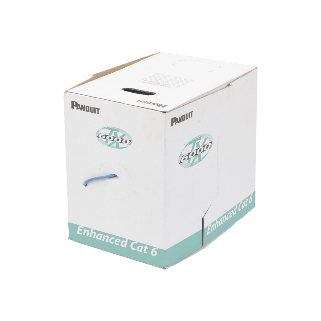Bobina de Cable UTP 305 Metros (1000 Pies) de Cobre, TX6000™ PanNet, Reelex, Azul, Categoría 6 Mejorado (23 AWG), PVC (CMR, Riser), de 4 Pares - Imagen 4