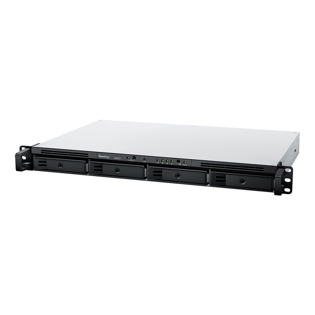 NAS RackStation RS422+ | 4 Bahías | 1U | AMD Ryzen R1600 | 2 GB DDR4 ECC | 570 MB/s Lectura | 530 MB/s Escritura | Puertos Dual 1GbE | Actualización 10GbE | Compatibilidad RAID | Synology DSM. - Imagen 4