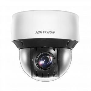 Mini Domo IP PTZ 4 Megapixel / 25X Zoom / 50 mts Luz Infrarroja Inteligente (Visión Nocturna) / Autoseguimiento / WDR 120 dB / PoE+ / IP66 / Ultra Baja Iluminación / MicroSD