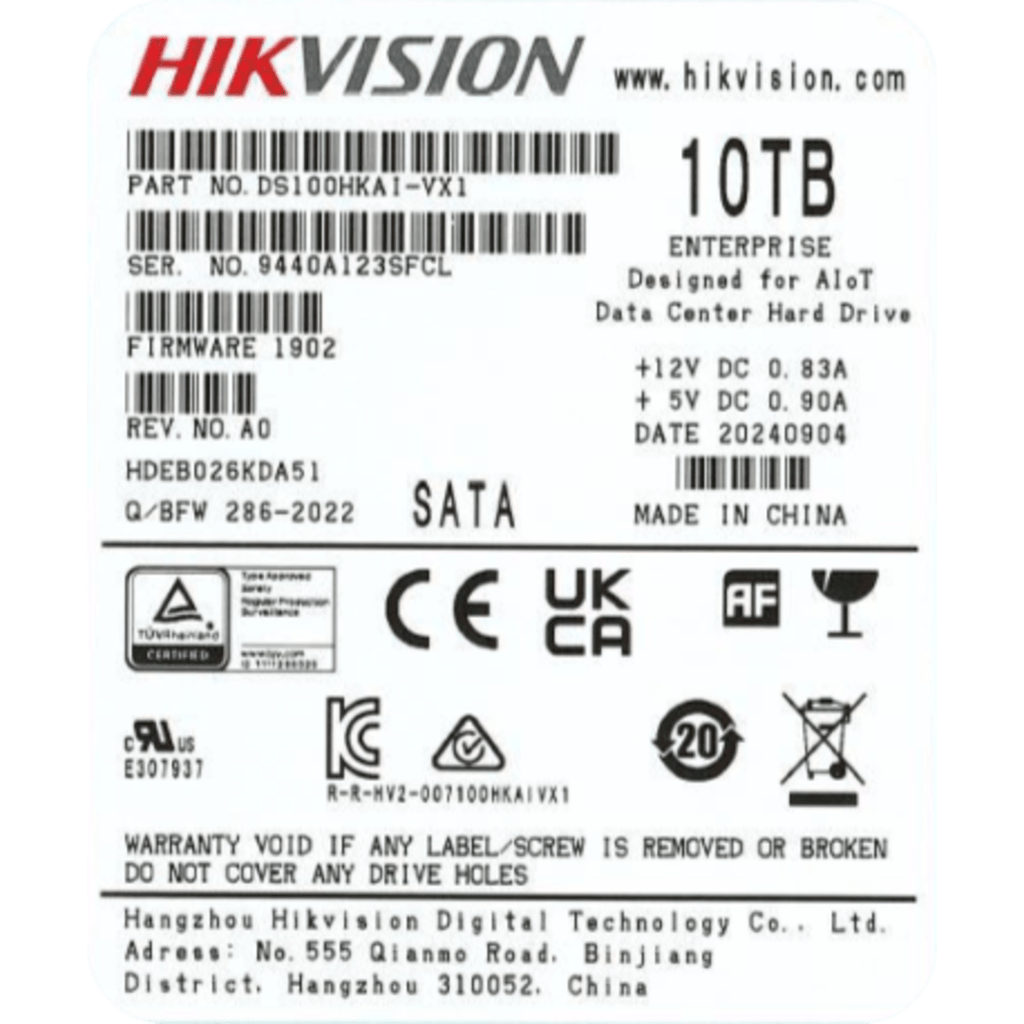 Disco Duro Enterprise / 10 TB / SATA 6 Gbit/s / 7200 rpm / Caché 256 MB / Diseñado para Operación 24/7
