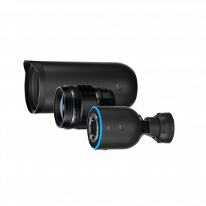 UniFi Protect AI DSLR Long Distance – Cámara 4K PoE+ para Interior/Exterior con Sensor de Alta Sensibilidad, Lente Fija de larga distancia de 45 mm y Analítica Avanzada por IA