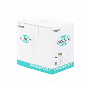 Bobina de Cable UTP 305 Metros (1000 Pies) de Cobre, TX6000? PanNet, Reelex, Blanco, Categoría 6 Mejorado (23 AWG), PVC (CM), de 4 Pares