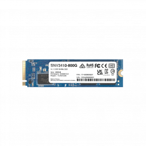 SSD NVMe M.2 SNV3410/3510 | SSD 400GB | Alto Rendimiento 400000 IOPS Lectura | 70000 IOPS Escritura | Resistencia 1022 TBW | Protección de Datos Integral | Análisis de Vida Útil | Diseñada para Sistemas Synology.