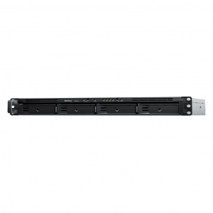 NAS RackStation RS422+ | 4 Bahías | 1U | AMD Ryzen R1600 | 2 GB DDR4 ECC | 570 MB/s Lectura | 530 MB/s Escritura | Puertos Dual 1GbE | Actualización 10GbE | Compatibilidad RAID | Synology DSM.