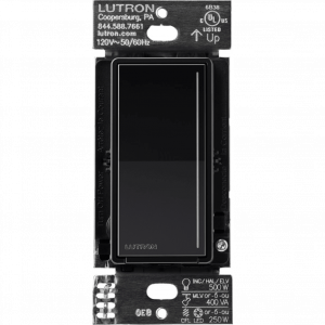 (RadioRa3) Atenuador táctil Sunnata Dimmer PRO color negro brillante , requiere cable neutro / soporta 250W LED