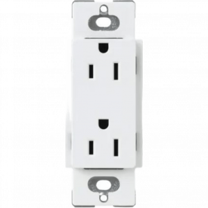 Tomacorriente receptáculo convencional  120V, 15A, color blanco.