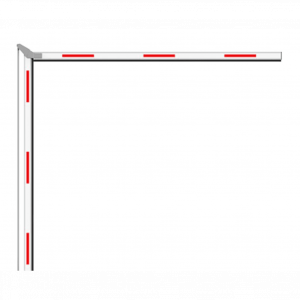 Brazo Articulado 3 mts (1.5+1.5) para Barreras Hikvision Serie DSTMG520 / Requiere Enganche Articulado
