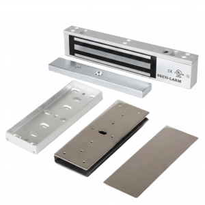 Kit Para Control de Acceso Incluye Chapa Magnética de 600 Lbs  / Montaje En "U" Para Puerta de Cristal /  Uso Interior / Certificación UL