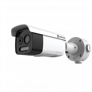 (HIKMICRO) Bala IP Bi-Espectral / Térmica (160 X 120 / 9.7 mm) + Óptica (5 MP / 12.4 mm) / GUANLAN AI / Detección Térmica de Incendios y Humos / Medición de Temperatura -20° a 150°C / ± 8°C Margen / VC