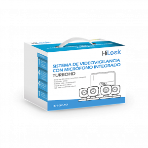 (MICRÓFONO Integrado) Kit TurboHD 1080p Lite / DVR 4 canales / Audio por Coaxitron / 4 Cámaras Bala de Policarbonato con Micrófono Integrado
